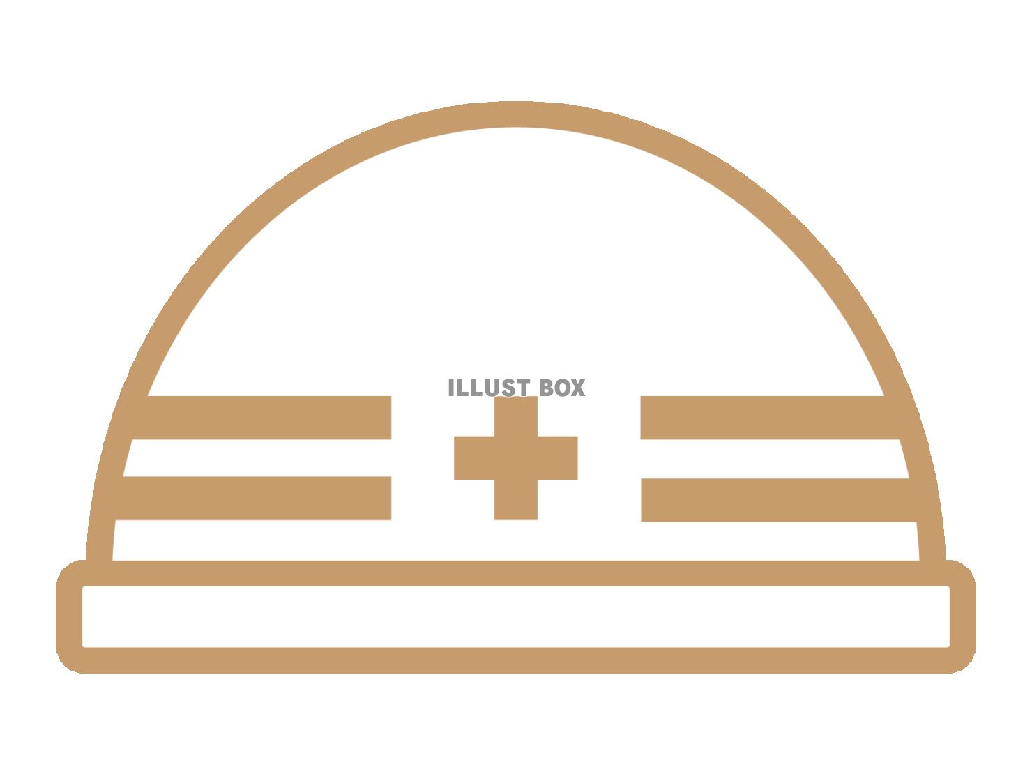 工事（防災）用ヘルメットのアイコン