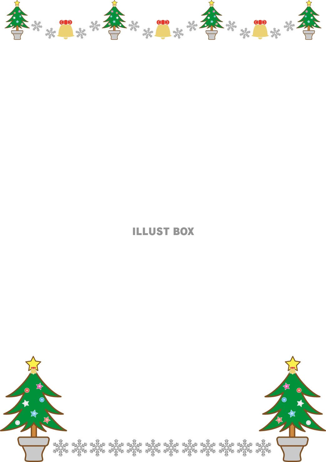 クリスマスのイメージのフレーム素材