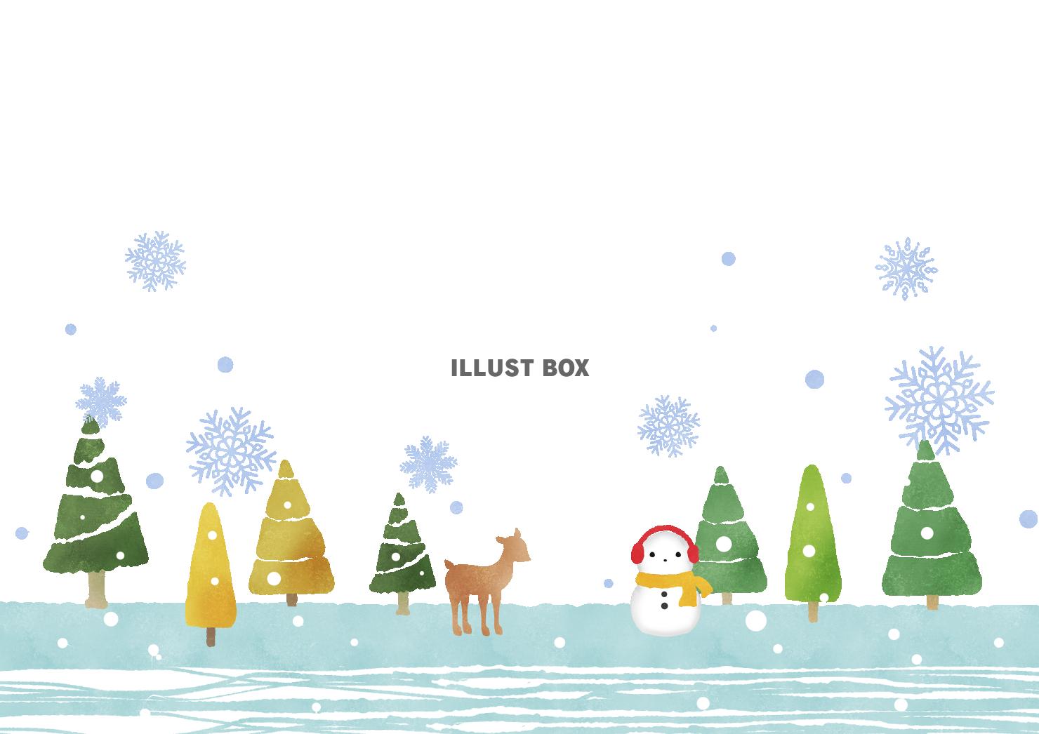 冬景色のフレーム