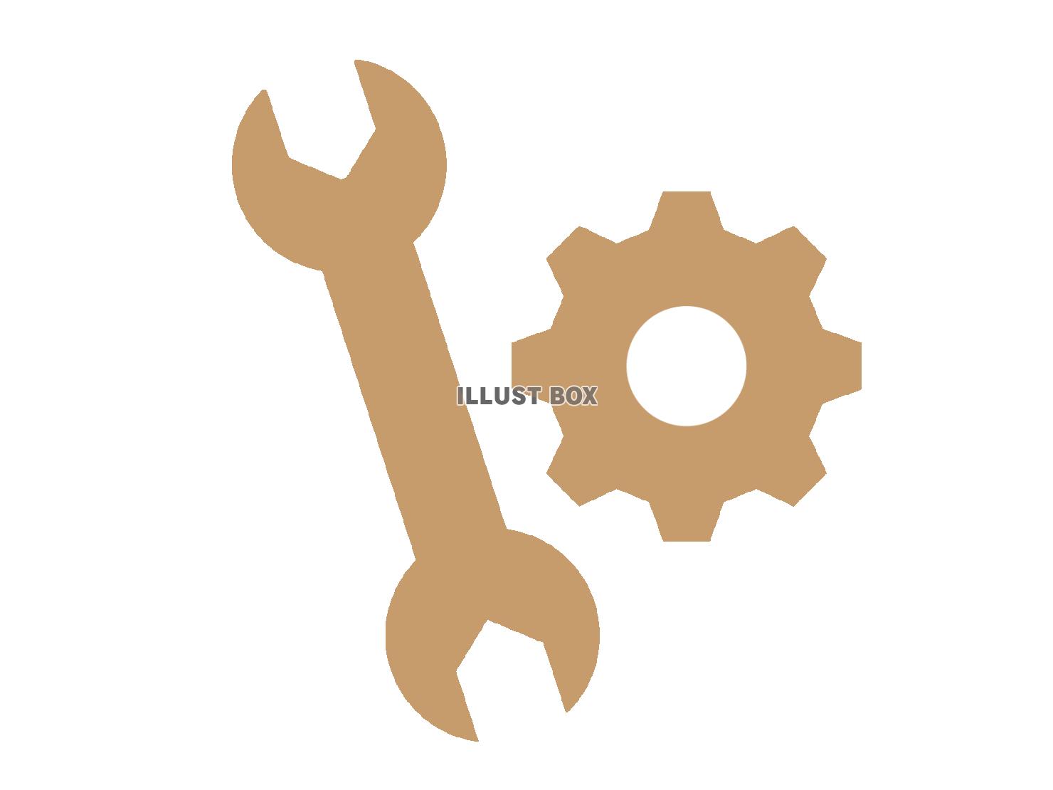 メンテナンスのマーク（修理のアイコン）