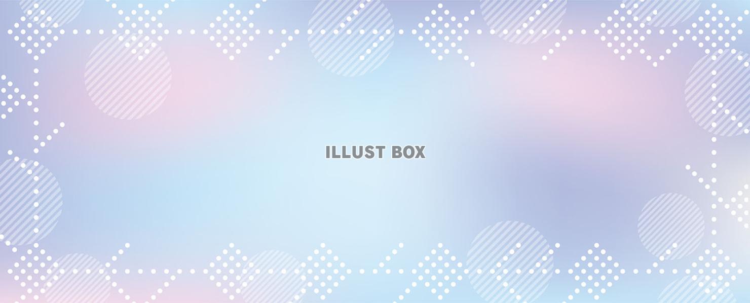パステルカラーの背景&フレームイラスト