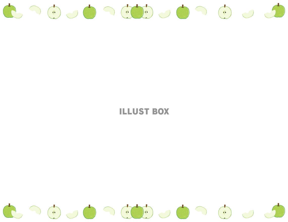 青林檎の枠フレーム(jpg)