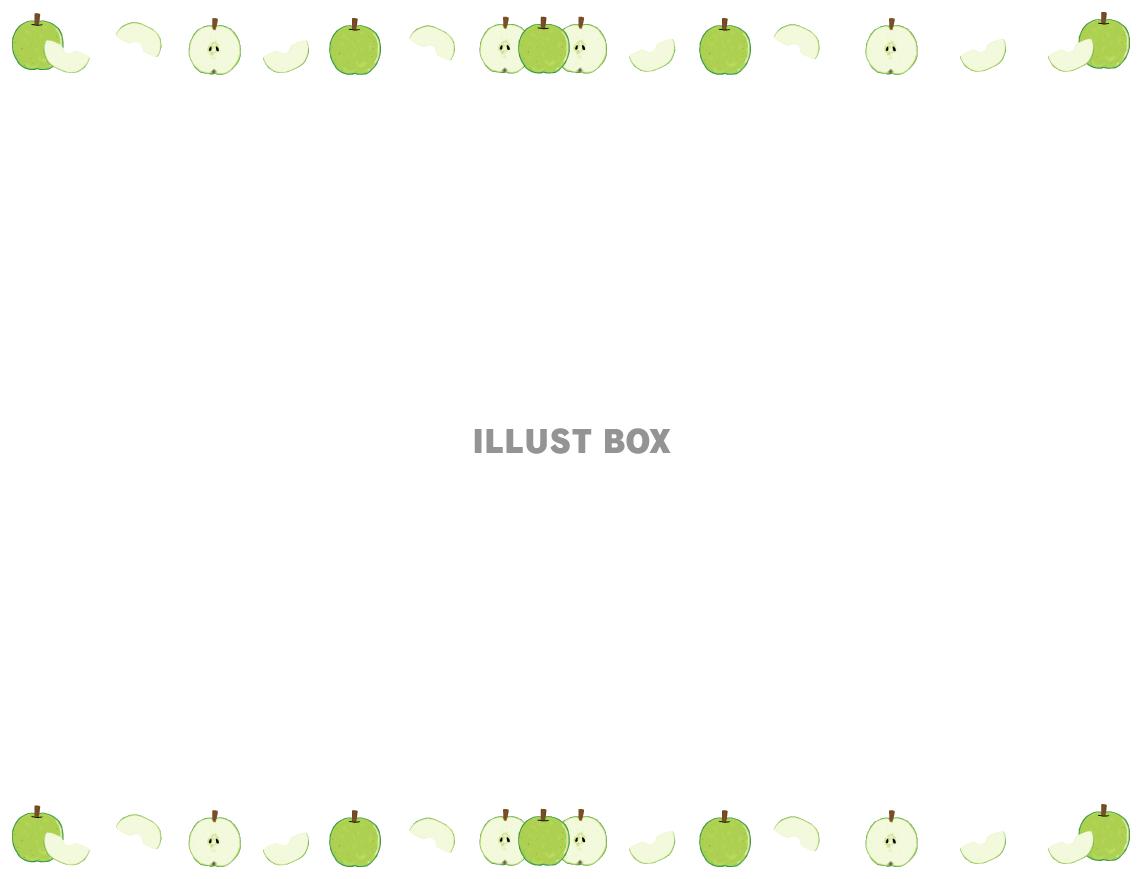 青林檎の枠フレーム(png)