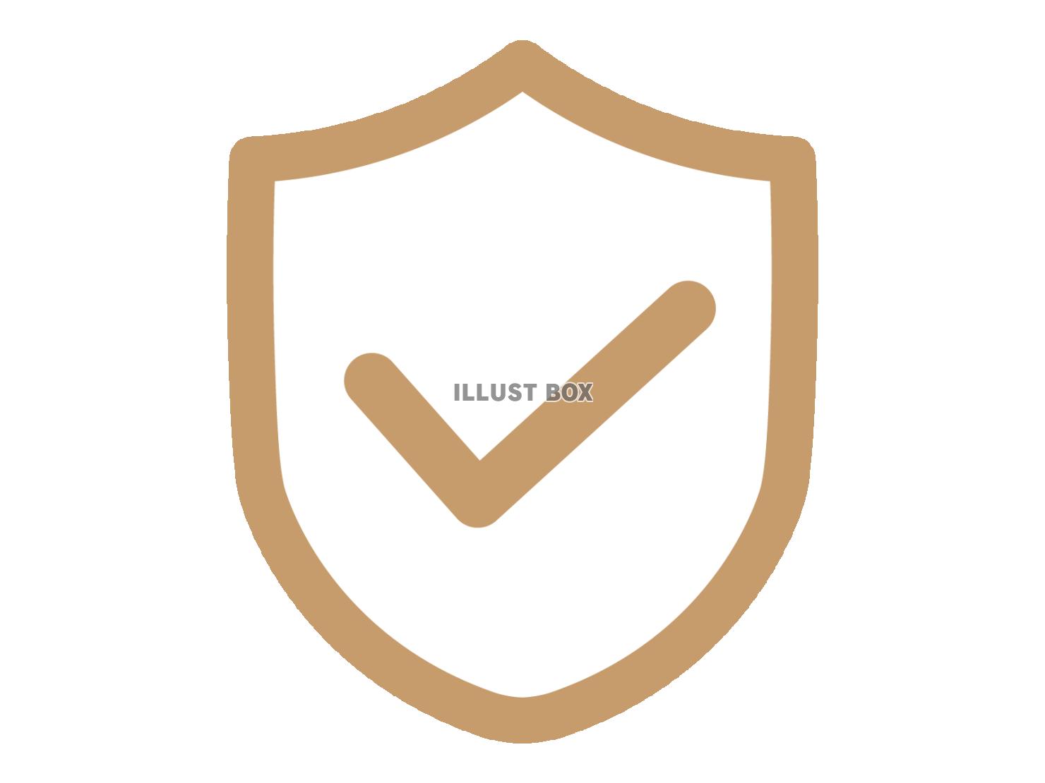 セキュリティーアイコン（盾とチェック）