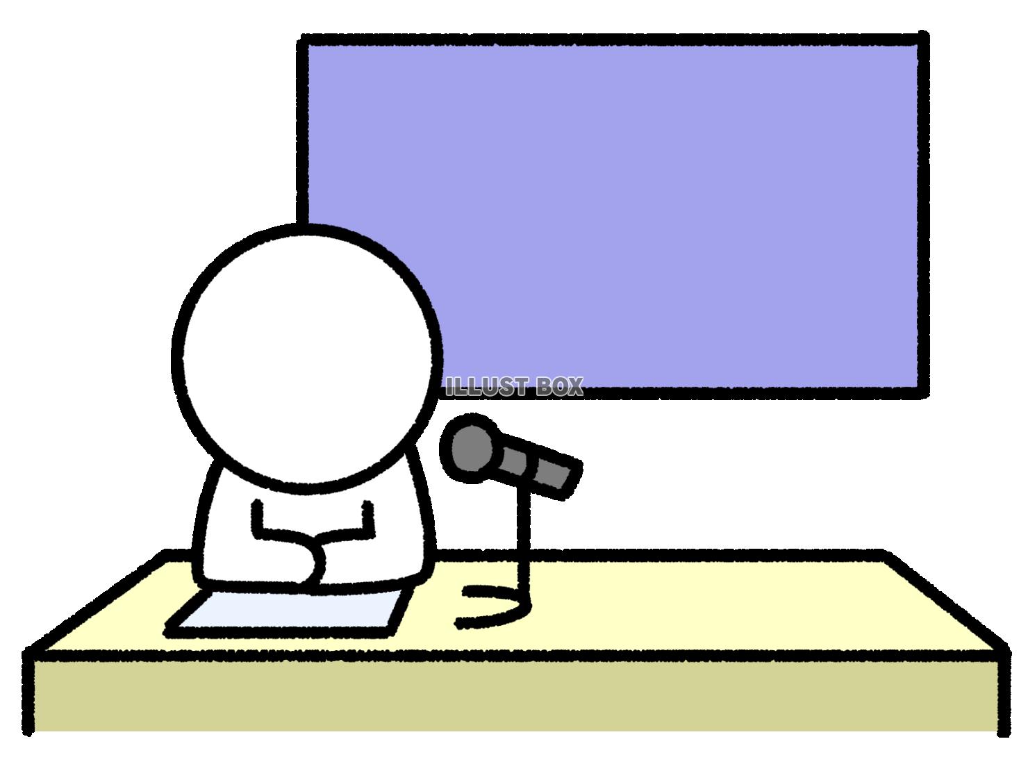 棒人間のニュースキャスター