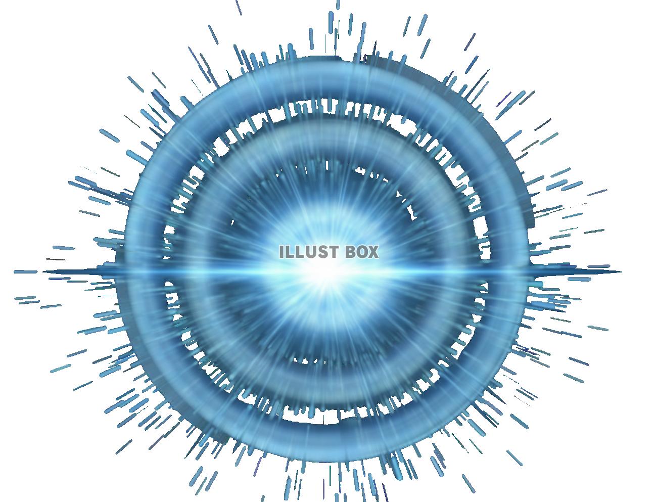 【透過PNG】強烈な閃光と爆発的エフェクトイラスト：光とエネ...