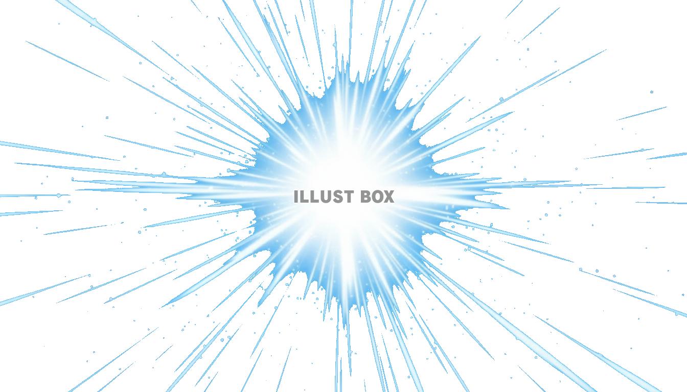 【透過PNG】強烈な閃光と爆発的エフェクトイラスト：光とエネ...