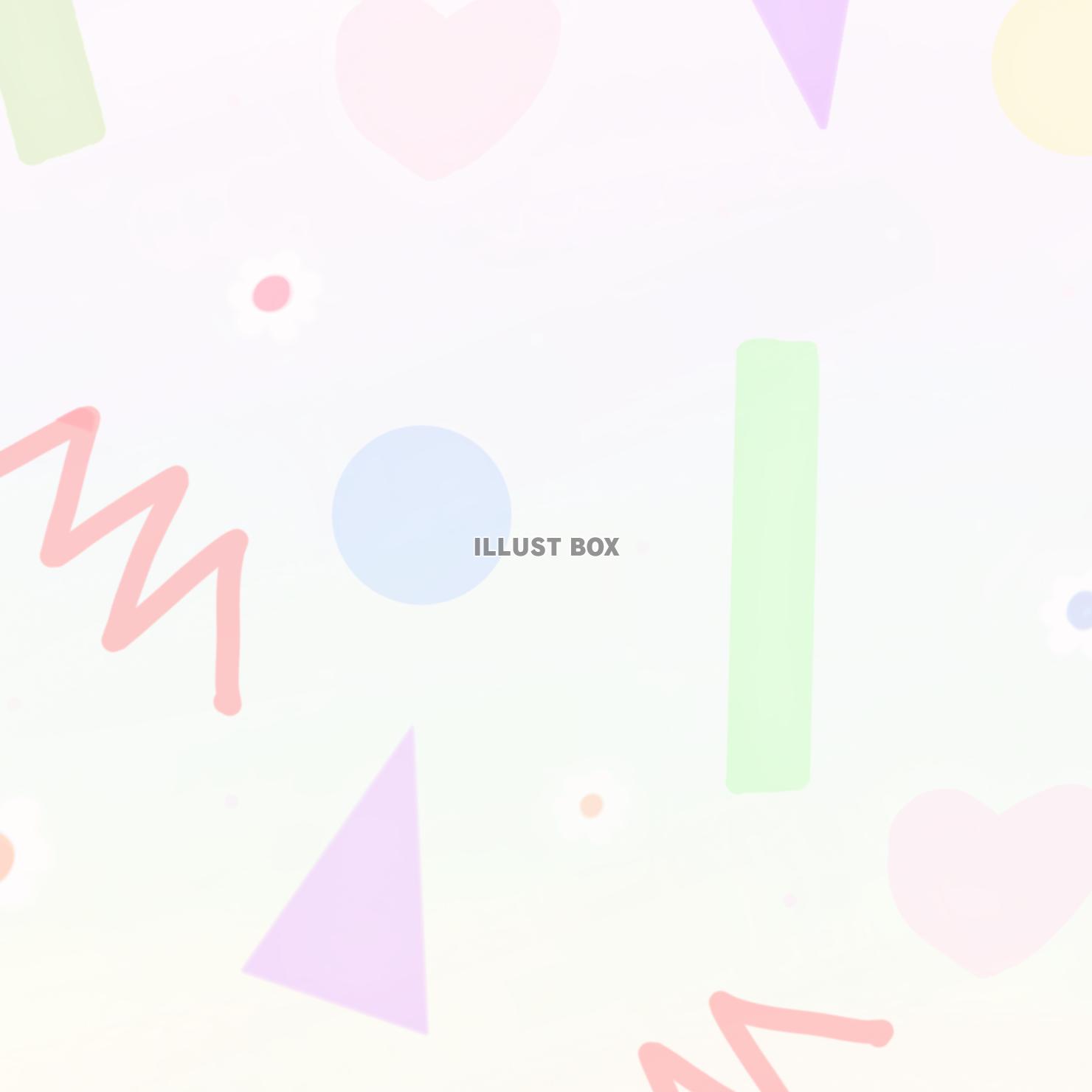 ゆめかわポップ正方形(⁠パステル)