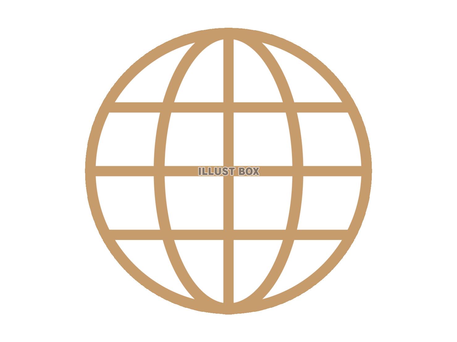 地球マーク（グローバルのアイコン）