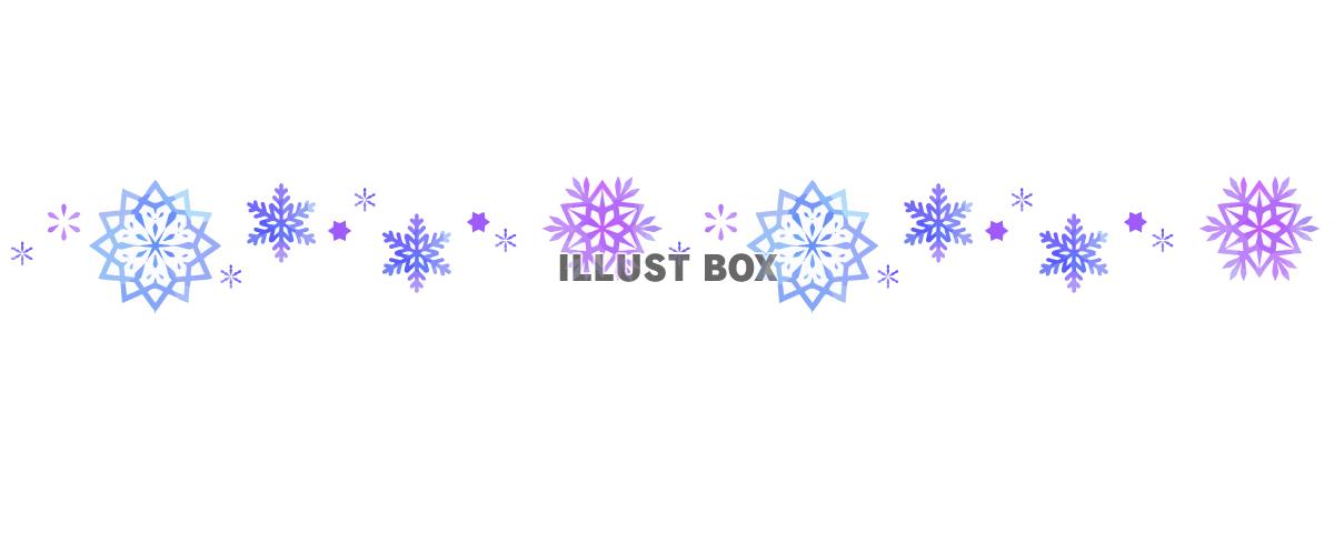 雪の結晶の装飾ライン