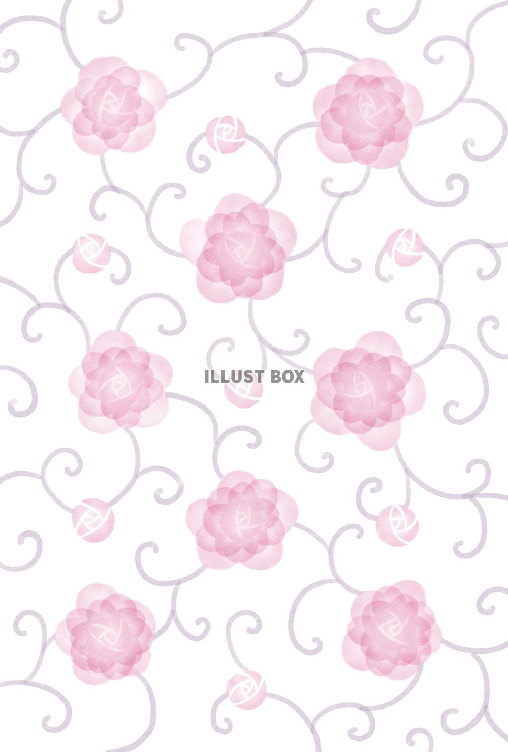 ピンクのバラの背景ベース