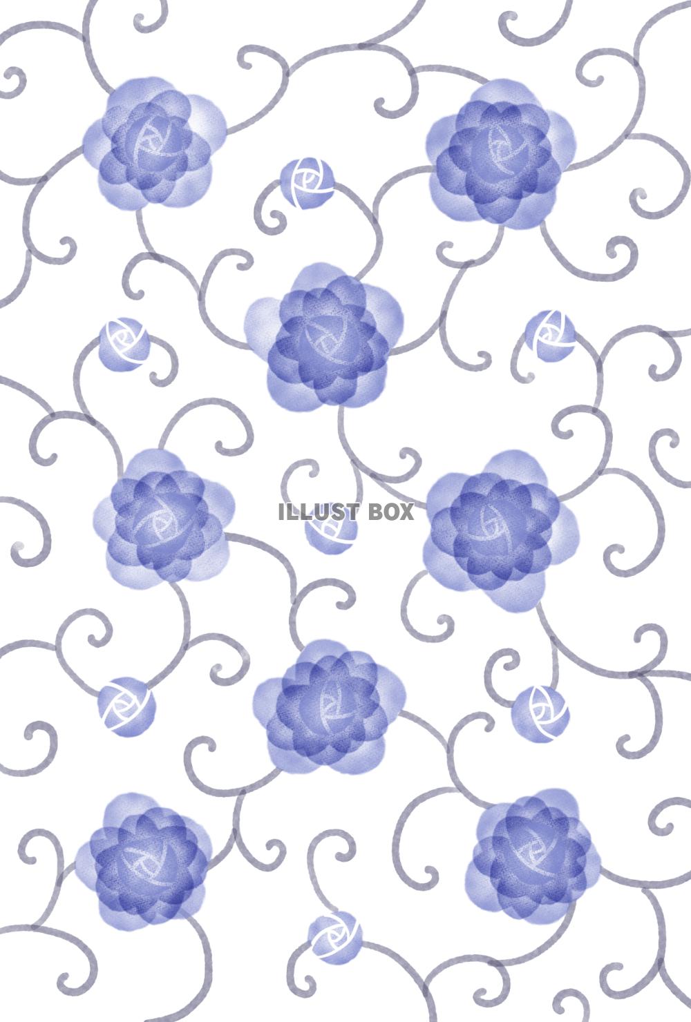 青いバラの背景ベース