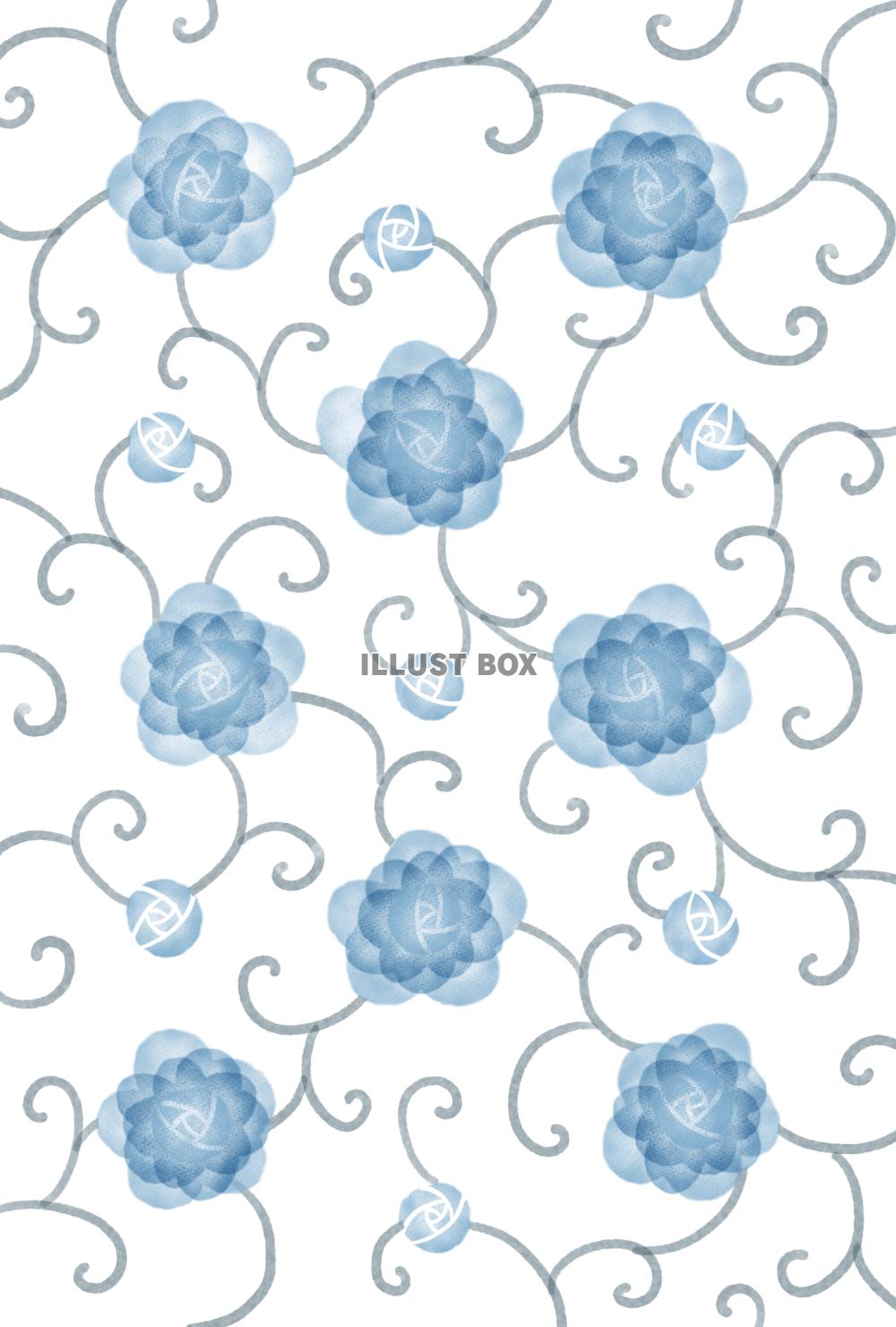 水色のバラの背景ベース