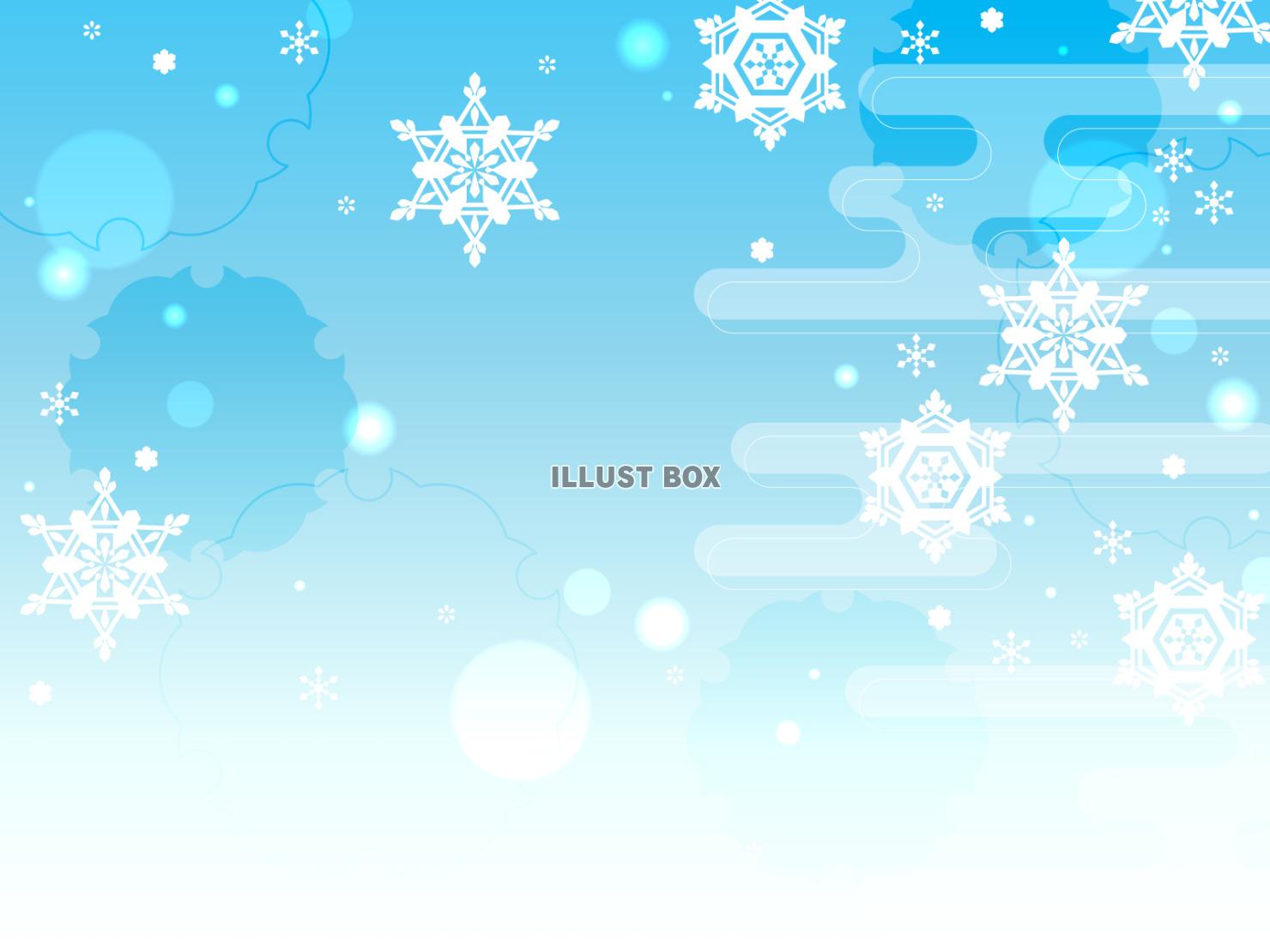 シンプル和風な雪の背景