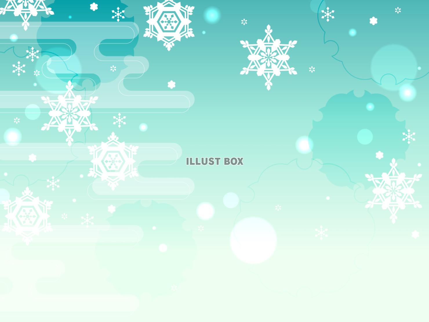 シンプル和風な雪の背景