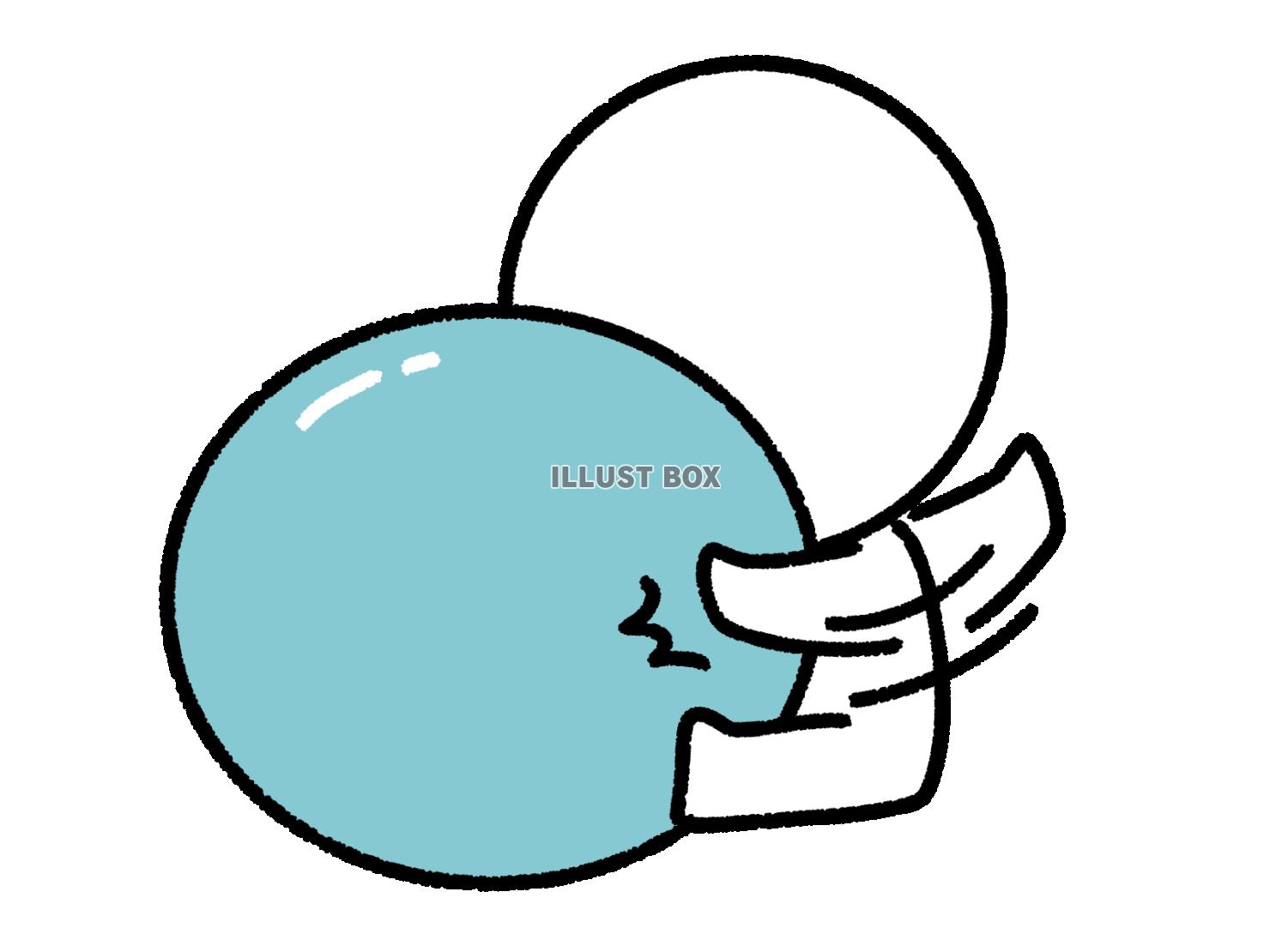 ボールを叩いて遊ぶ棒人間