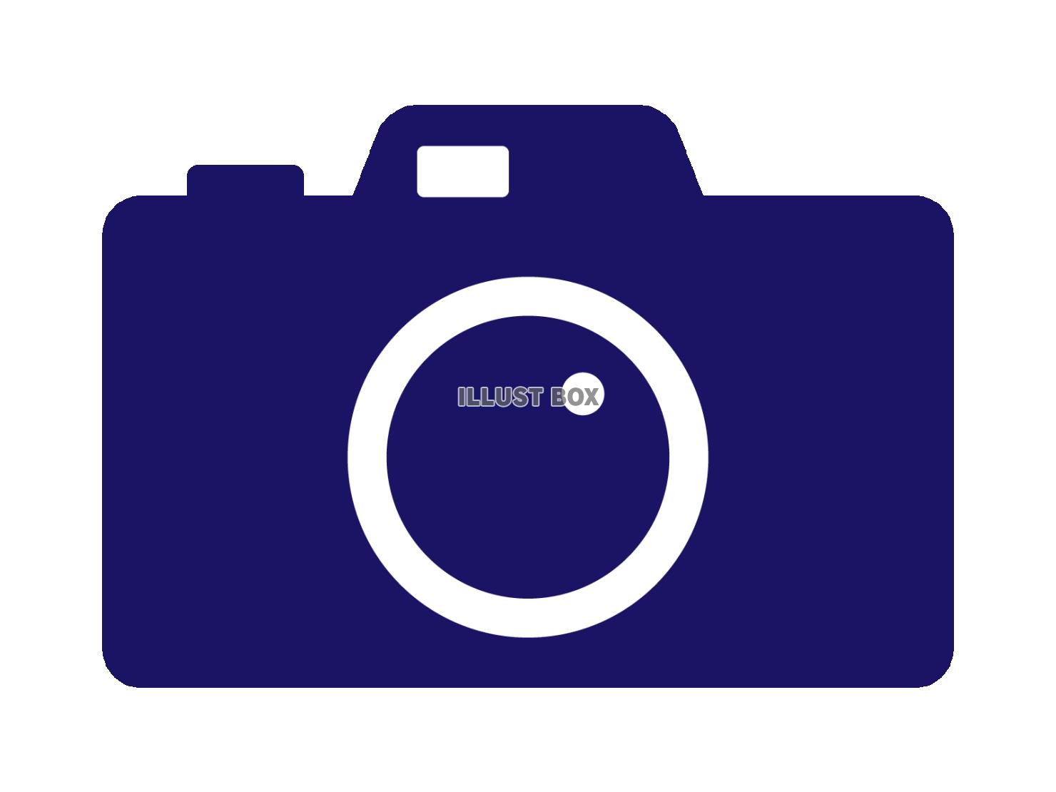 カメラのアイコン（撮影のシルエット）