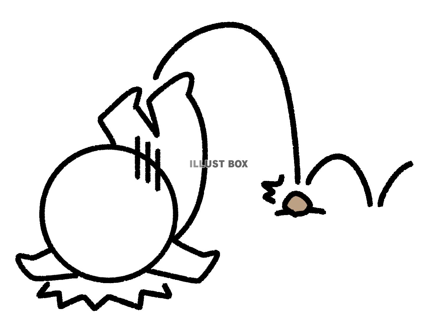 小石につまづいてこける棒人間