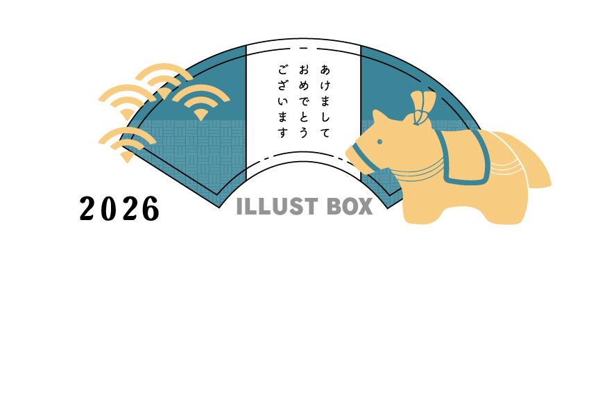 年賀状テンプレート・2026年（午年）