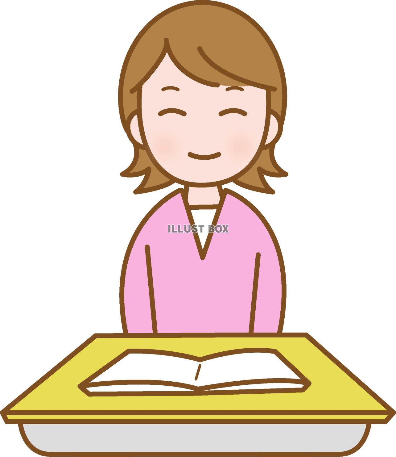 講義や授業を受ける大人の女性