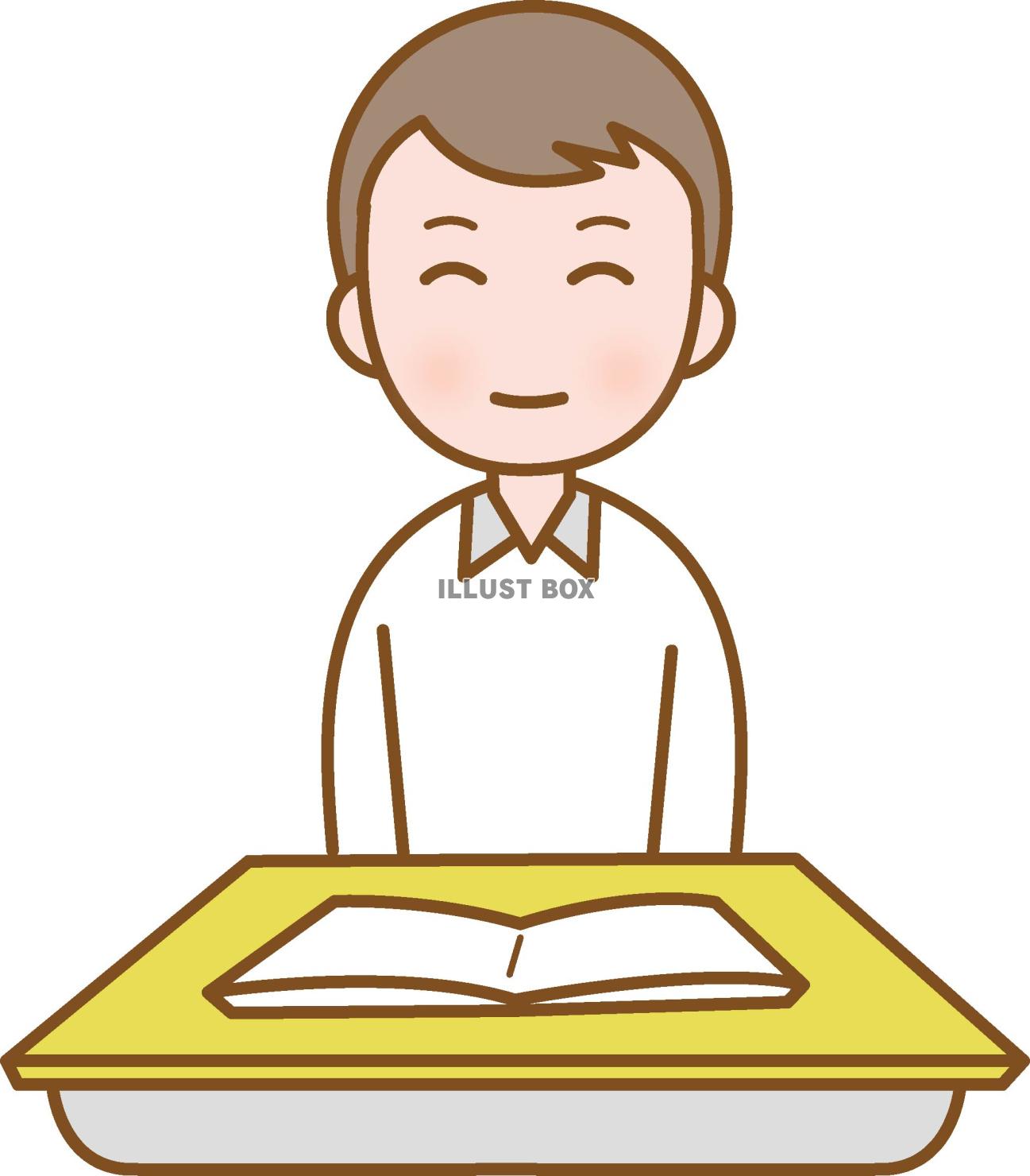 授業や講義を受ける学習する大人の男性