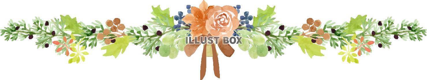 イエローポインセチア＆木の実のクリスマスシリーズ　ライン