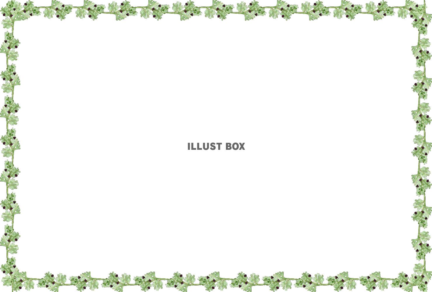 イエローポインセチア＆木の実のクリスマスシリーズ　フレーム２