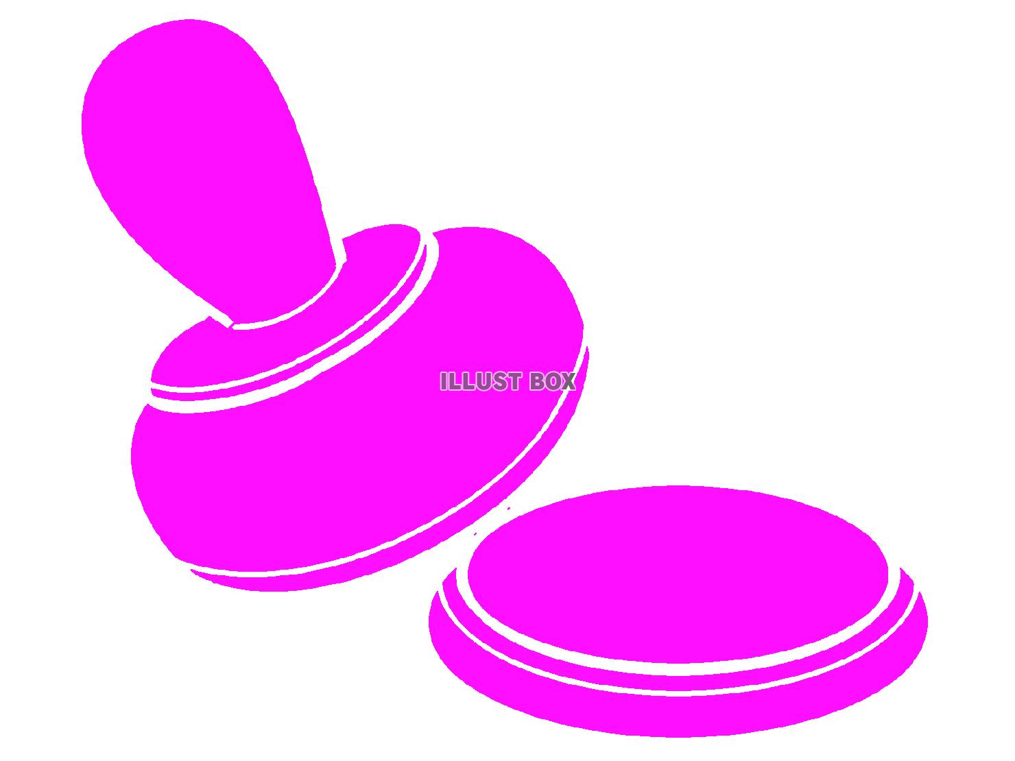 紫色のスタンプのシルエット