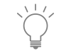 電球のマーク（ひらめきアイコン）