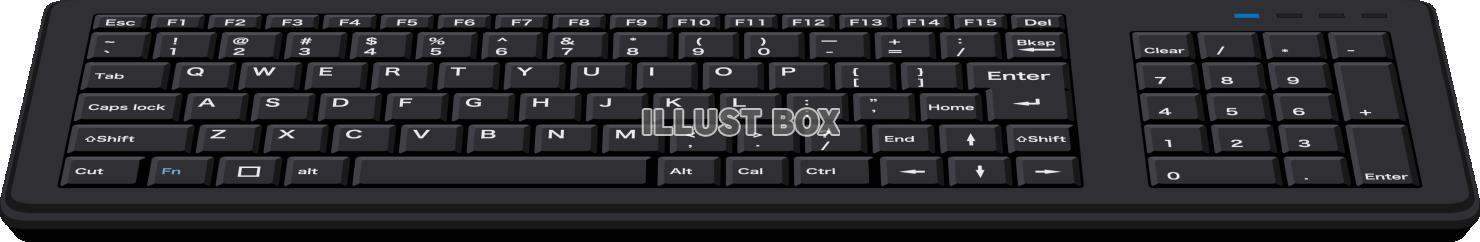 黒いパソコンのキーボード