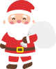 袋をもったサンタクロース