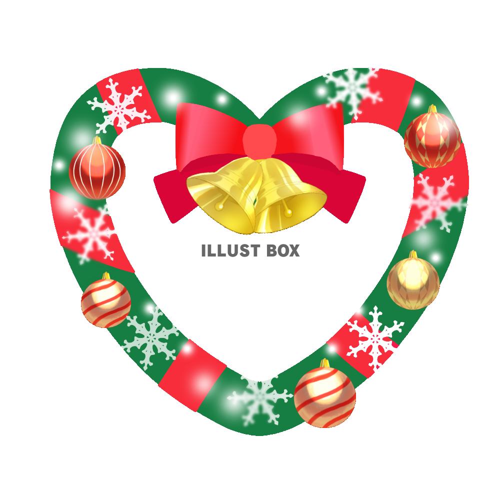 ハート型クリスマスリース　透過png