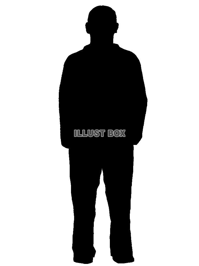 男性のシルエット4