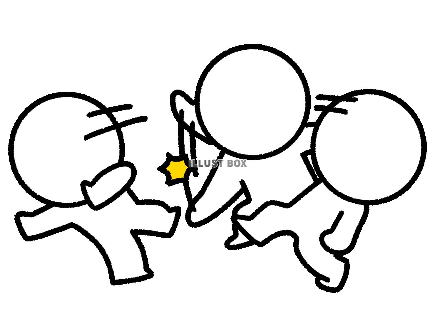 人間関係を切り離す棒人間