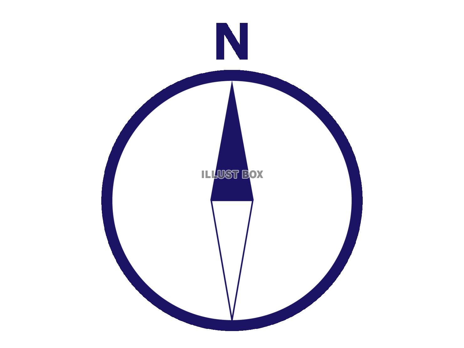 方位磁石マーク（方位記号）