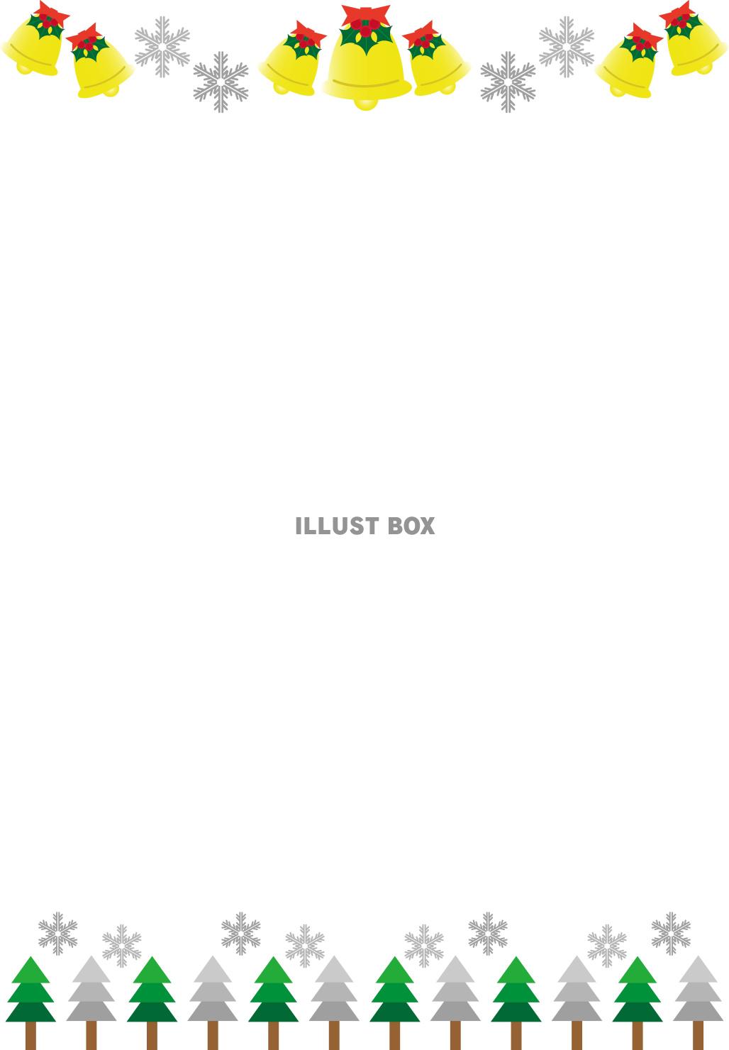 クリスマスのイメージのフレーム素材