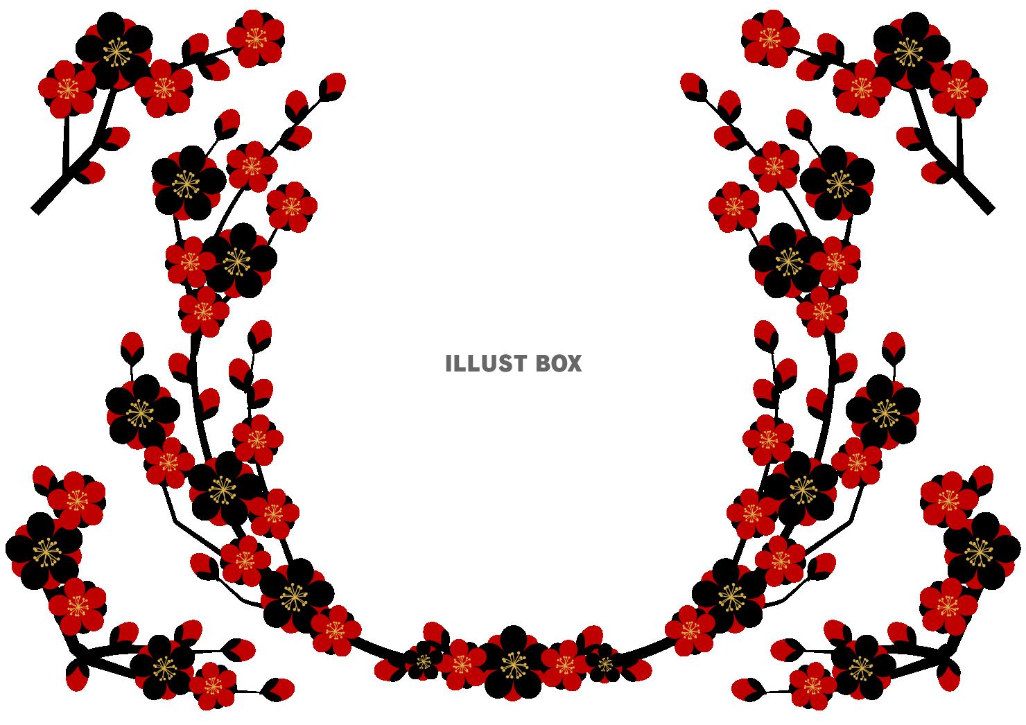 シンプル梅フレームセット