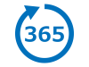 365日アイコン（年中無休のマーク）