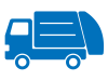 ゴミ収集車アイコン（清掃車のシルエット）