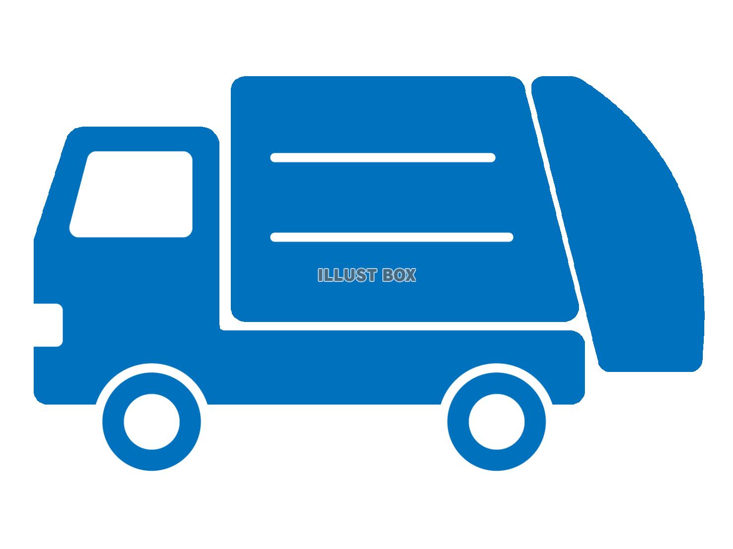 ゴミ収集車アイコン（清掃車のシルエット）