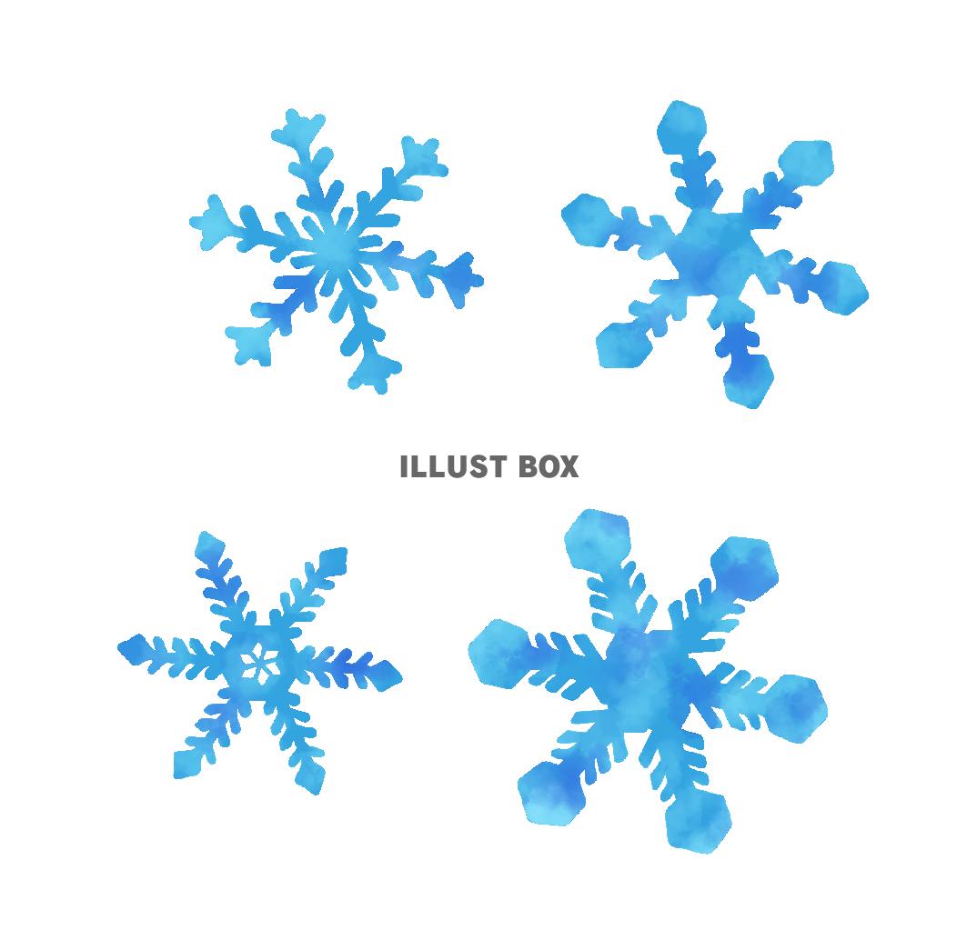 雪の結晶４種類組