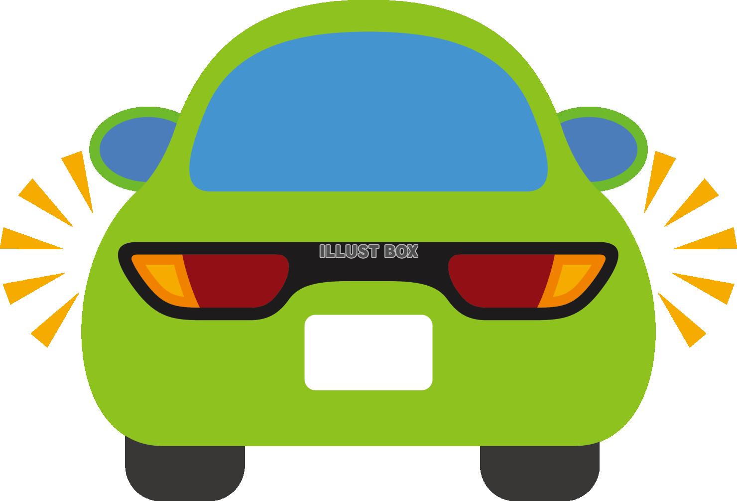 ハザードランプを出すクルマ　リヤ