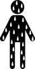 全身汗だくの人　ピクトグラム