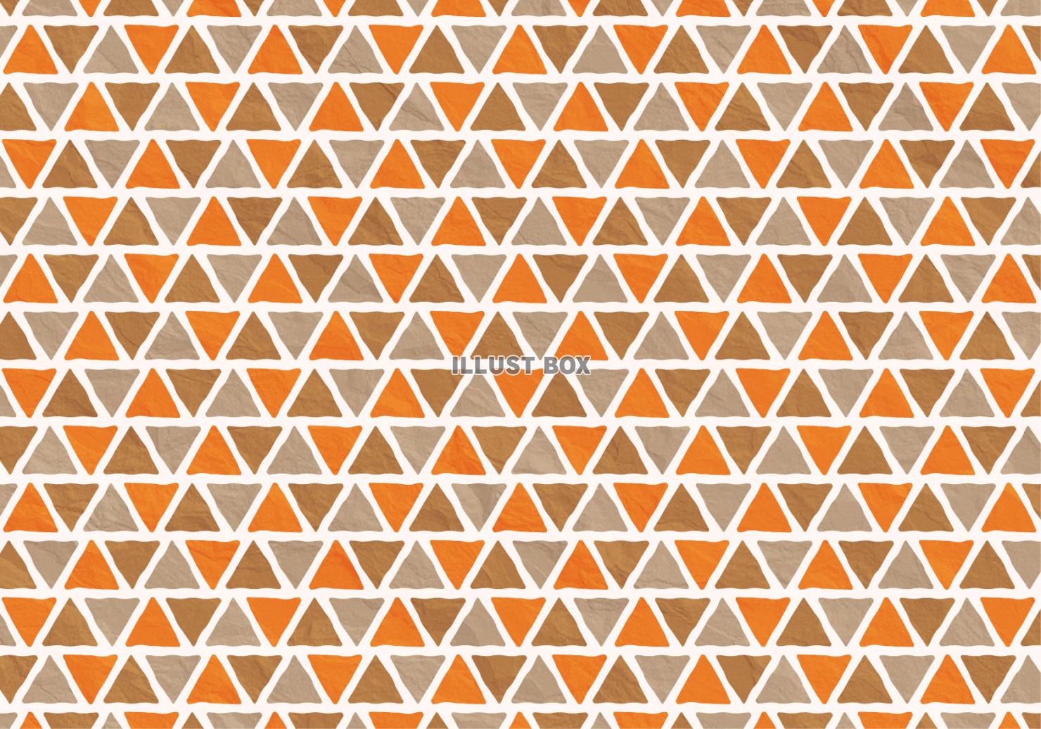 北欧風の三角形の背景素材（オレンジ）