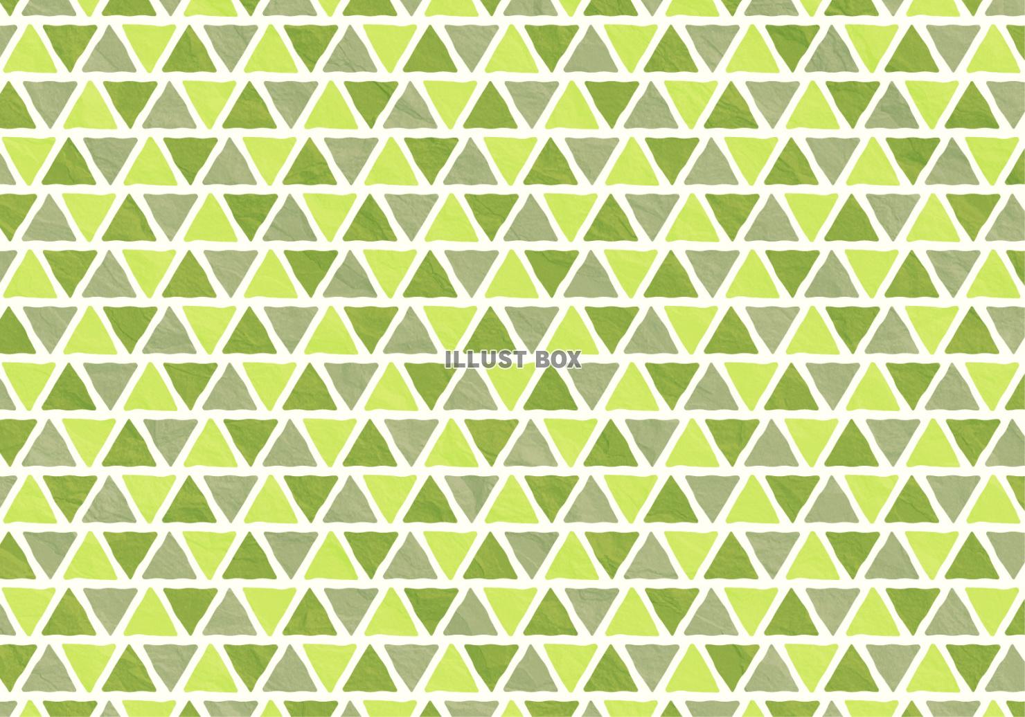 北欧風の三角形の背景素材（黄緑）