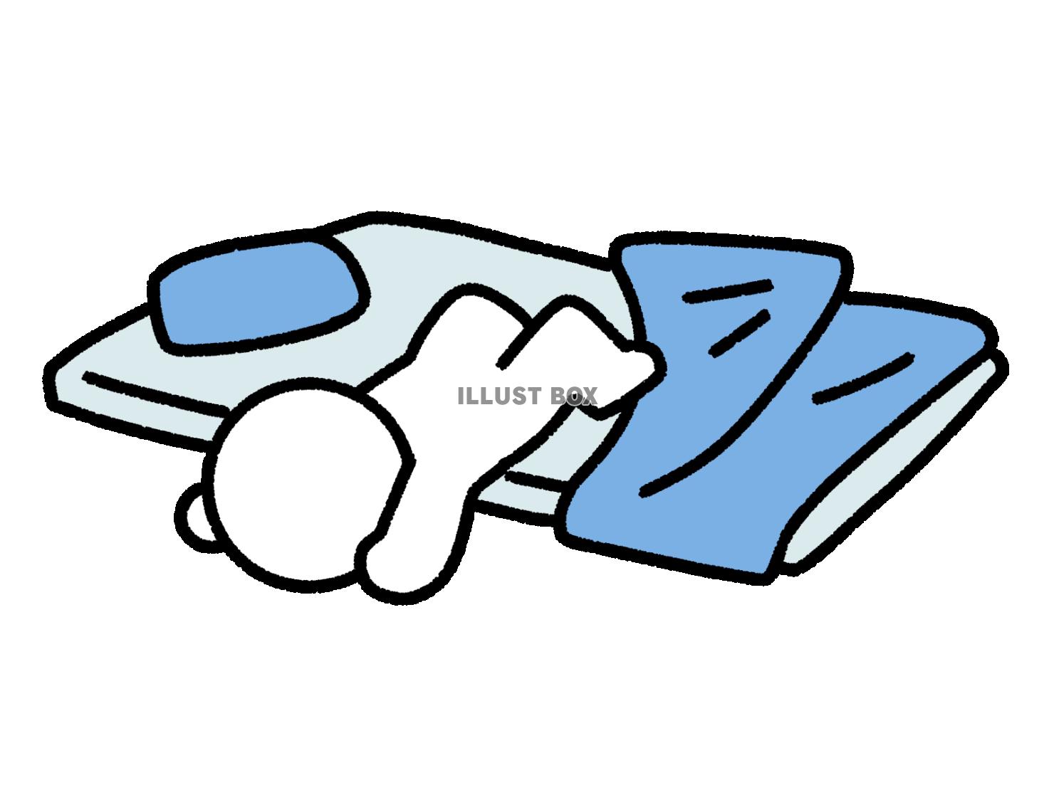 寝相の悪い棒人間