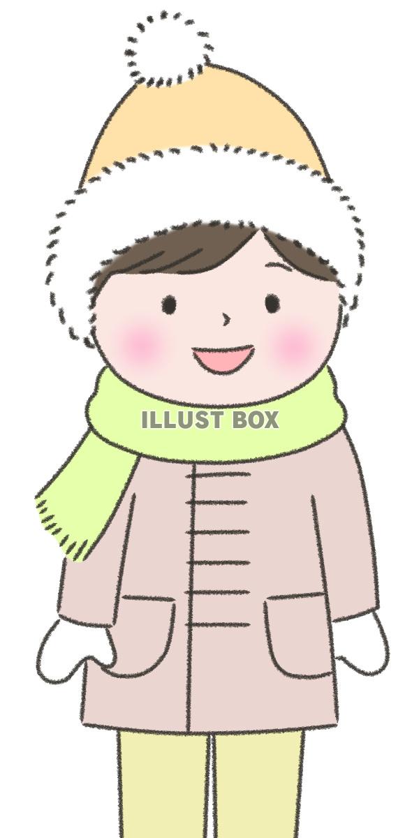 【冬の装い・男の子】２ 　 白背景jpeg 