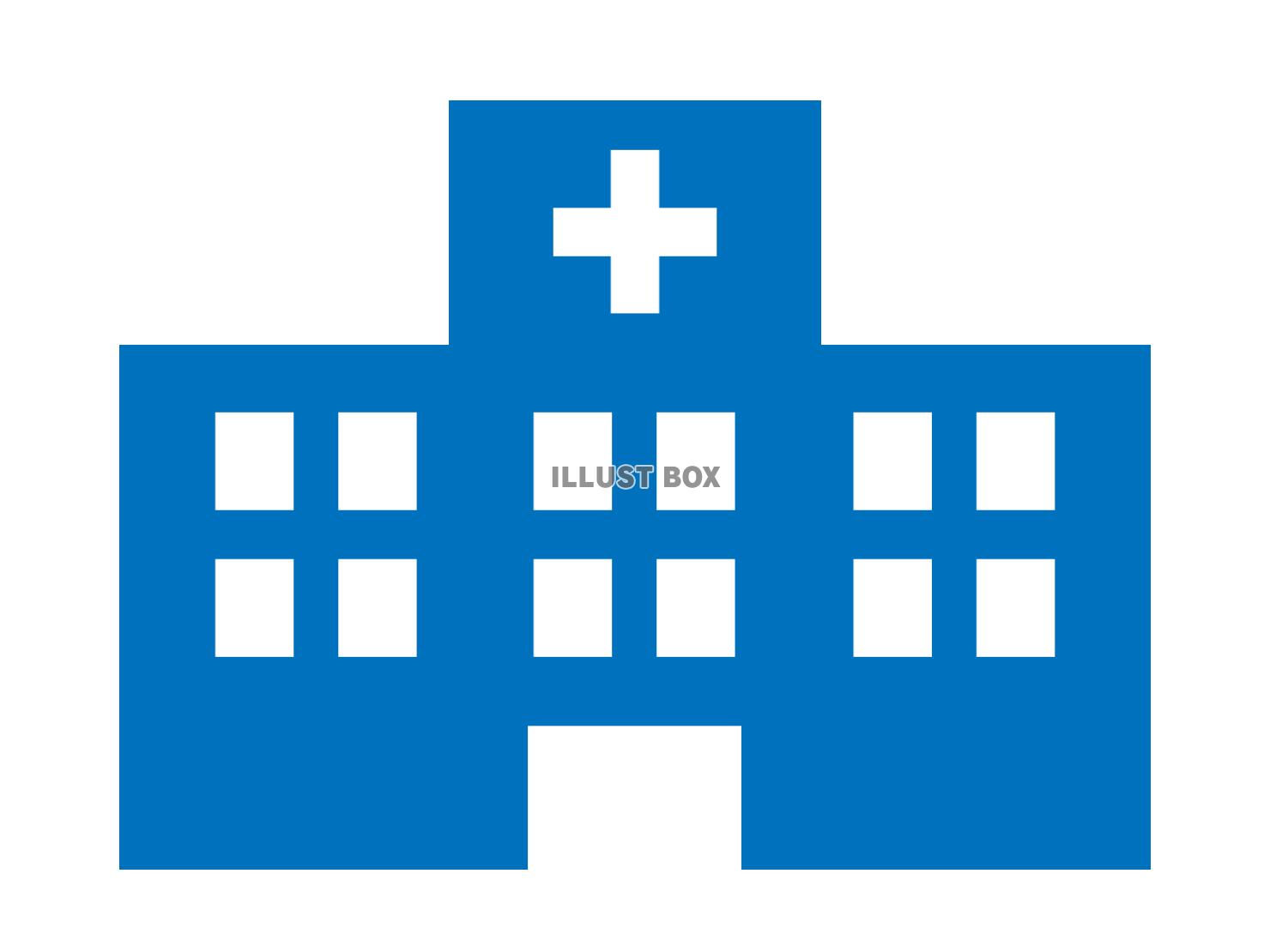 病院のシルエット（医療機関のアイコン）