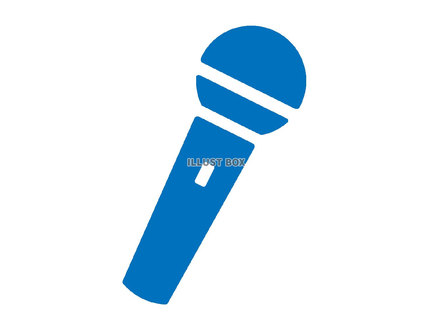 手持ちマイクのアイコン