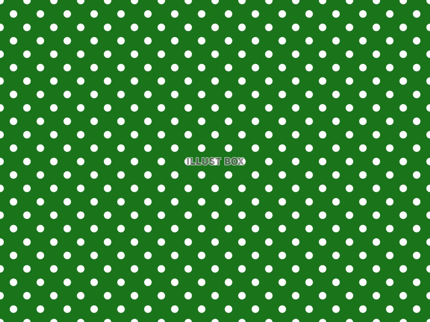 緑（グリーン）と白のドット柄の背景
